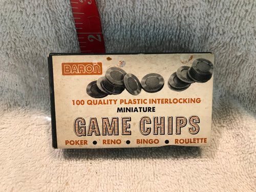 Vintage Mini Baron Poker Chips (839)