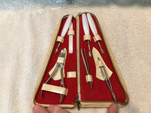 Vintage Pedicure Kit With Pearlized Handles (11A)