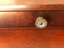 Antique Louver 4-Drawer Chest With Fat Glass Knobs #5