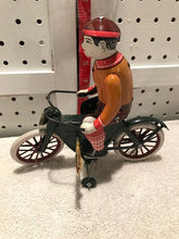 Vintage Repro Tin Wind-up Bike Rider #2058