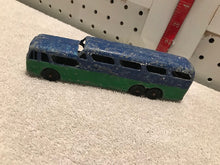 Vintage Blue/Green Greyhound Bus Toy #2056