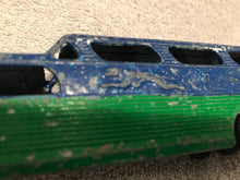 Vintage Blue/Green Greyhound Bus Toy #2056