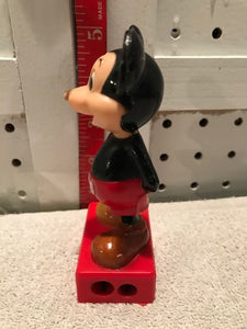 Vintage Plastic Mickey Mouse Pencil Sharpener #2051