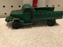 Vintage Green Rubber Army Truck Toy (#18)