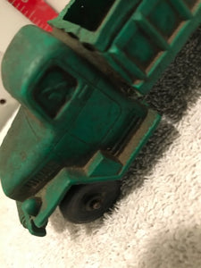 Vintage Green Rubber Army Truck Toy (#18)