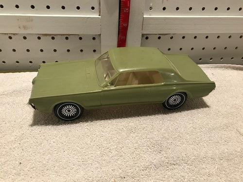 Vintage 1967 Green Plastic Mercury Cougar Toy Car (#11)