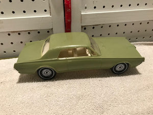 Vintage 1967 Green Plastic Mercury Cougar Toy Car (#11)