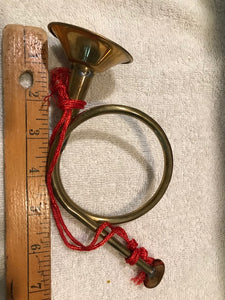 Small Brass Horn Ornament (1b)