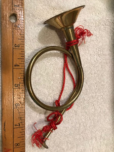 Small Brass Horn Ornament (1b)