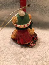 Ceramic Teddy Bear Christmas Ornament (15)