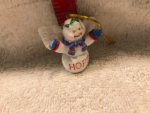 Small Ceramic Snowman Ornament (16)