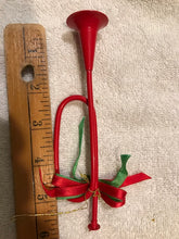 Red Metal Horn Christmas Ornament (17)