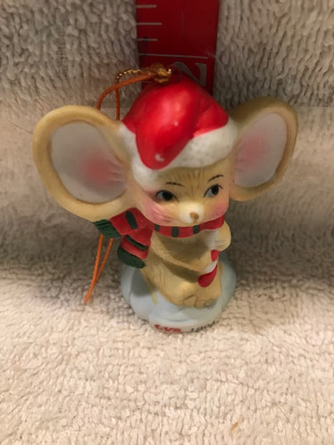 Ceramic Santa Mouse Ornament (19)