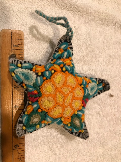 Peruvian Cloth Star Ornament  (23)