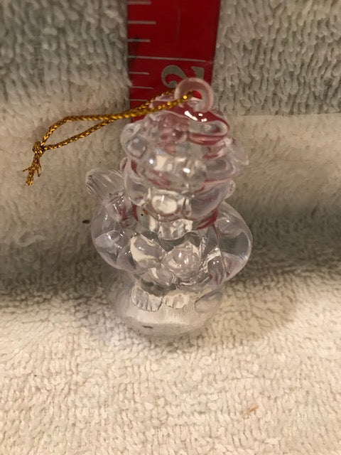 Clear Plastic Snowman Ornament (26)