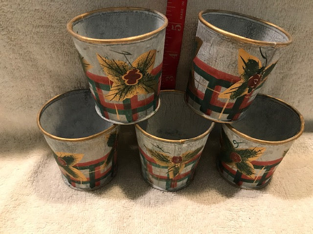 Decorative Mini Christmas Buckets (51a)