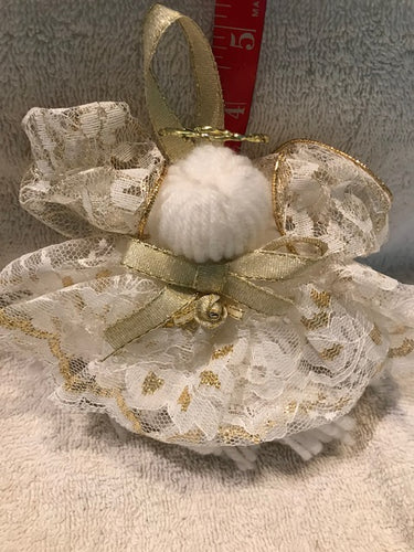 Yarn & Cloth Angel Ornament (53a)