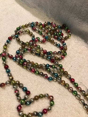 Vintage Multi-colored Glass Beaded Garland 6' (3)