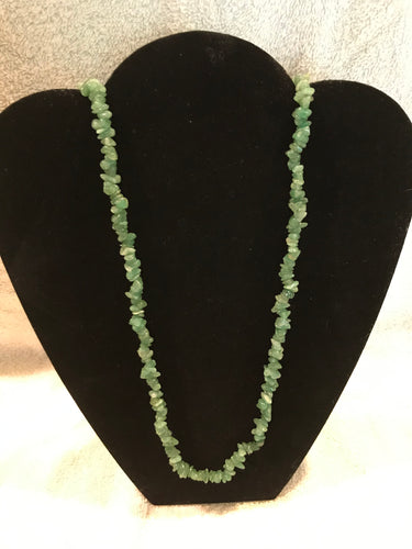 Vintage Rough-cut Jade, Jade-like Necklace #5