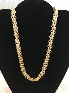 Vintage Gold/Gold-like Necklace 9" - 10" Extended #20