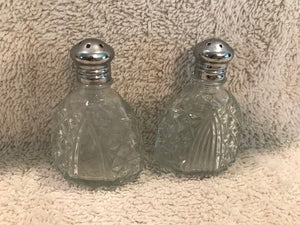 Set of Silverplate and Pressed Glass Salt & Pepper Shakers (406)