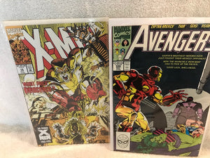 Set of 2 Comic Books:  X-men, Avengers 8