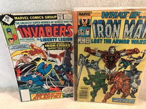 Set of 2 Comic Books:  Invaders & Iron Man 10