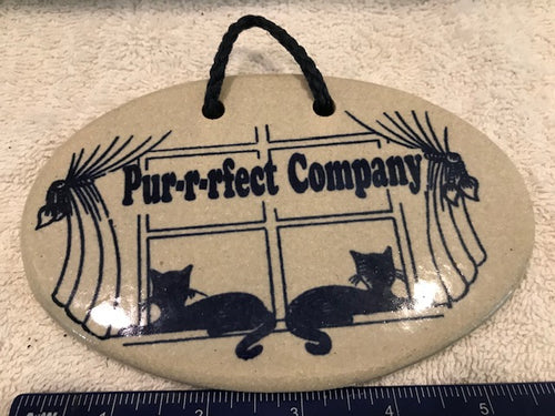 Purr-r-rfect Company Wall Hanging (3A)