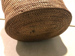 Antique/Vintage Lidded, Woven, Handled Native American Basket (#30)