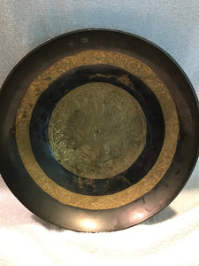 Vintage Brass Peacock Bowl (2)