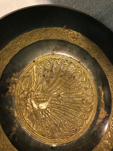 Vintage Brass Peacock Bowl (2)