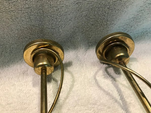 Vintage Brass Wrapped Candle Holders #92