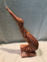Vintage Stone Heron or Stork On Base (#127)