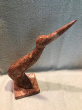 Vintage Stone Heron or Stork On Base (#127)
