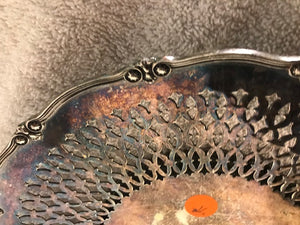 Vintage MB Co Nickel Silver Tray (#71)