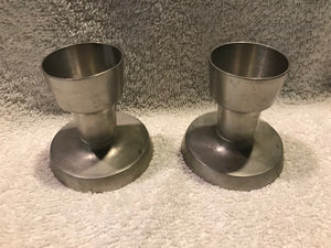 Vintage Set of Pewter Candle Holders (#78)