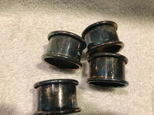 Vintage Set of 4 Silver Plate Napkin Rings (#79)