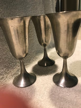 Vintage Set of 3 Royal Holland Pewter Goblets (#83)