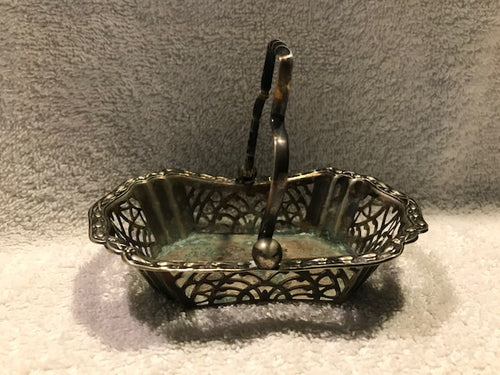 Vintage Small Silver Handled, Candy Basket (#90)