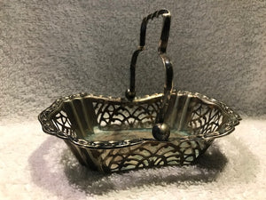 Vintage Small Silver Handled, Candy Basket (#90)