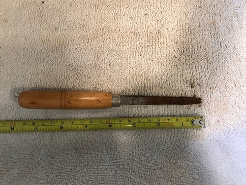 Vintage Wooden Handled Chisel (?) (#192)