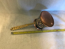 Vintage Brass/Copper/Enameled Long Handled Pitcher (#100)