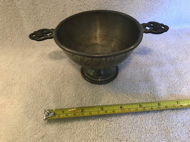 Vintage Pewter Pedestal Bowl (601)