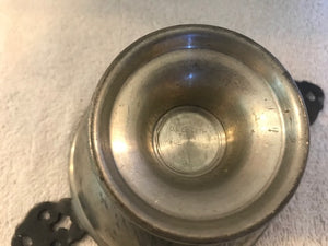 Vintage Pewter Pedestal Bowl (601)