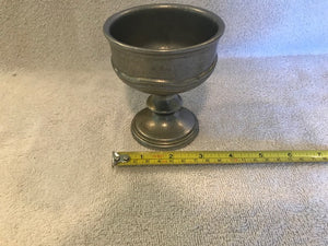 Vintage Solid Pewter Goblet (#102)