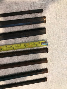 Vintage Set of 7 Star Masonry Chisels (#219)