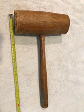 Antique/Vintage Large Wooden Mallet Hammer (#230)