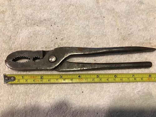 Vintage Forged Pliers/Screw Driver (#237)