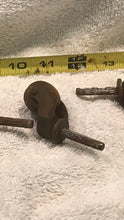 Set of 4 Antique Wooden Casters (31)