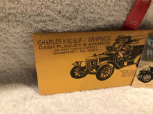 Vintage Charles Kacsur 1994 Vergennes Auto Show Metal Dash Plaque (#451)